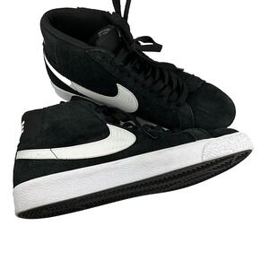 NIKE‎ SB Zoom Blazer Mid-Top Sneakers Skater Black White 864349-002 Men Size 6